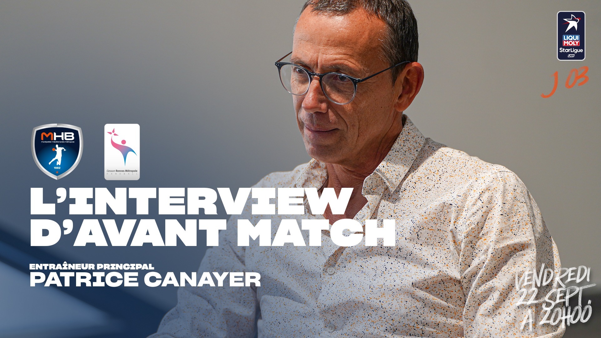 L'interview d’avant-match MHB vs Cesson-Rennes avec Patrice Canayer