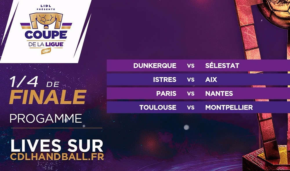 Les 1/4 de finale de la Coupe de la Ligue sont connus