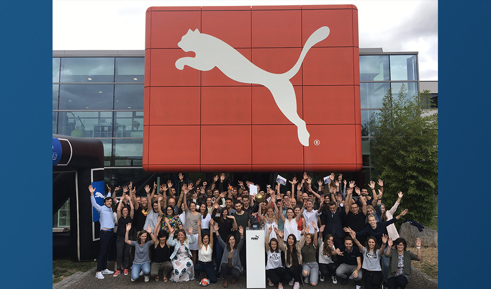 Le Montpellier Handball en visite chez Puma