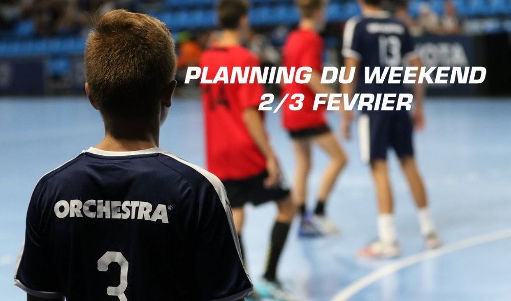 ECOLE DE HANDBALL : LE PLANNING DU WEEK-END