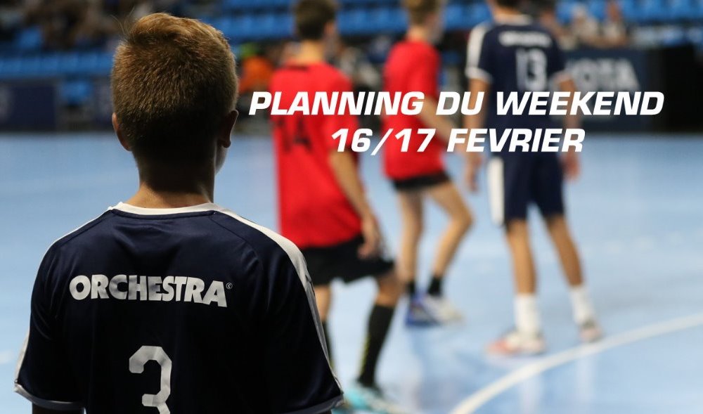 ECOLE DE HANDBALL : LE PLANNING DU WEEK-END
