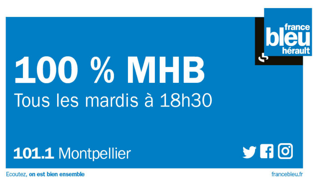 Emission 100% MHB sur France Bleu Hérault