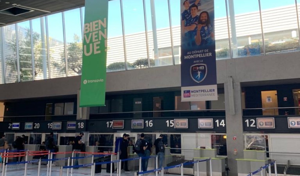 Le Montpellier Handball de retour à l&rsquo;aéroport de Montpellier