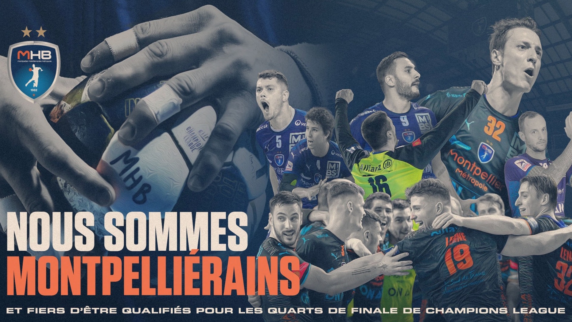 Partageons notre fierté d&rsquo;être Montpelliérains et qualifiés en 1/4 de finale de la Ligue des Champions !