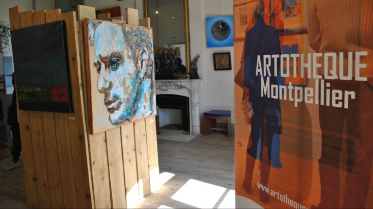Exposition d'art à l'Arthothèque de Montpellier.
