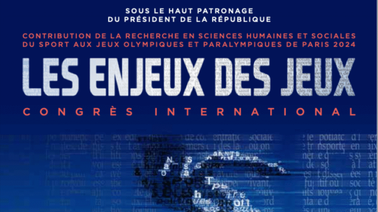 Affiche congrès international sur la recherche et sport.