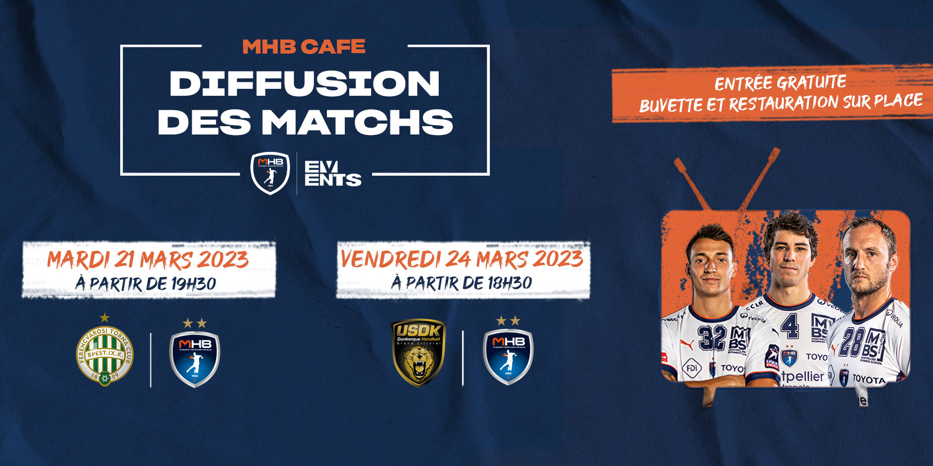 Deux matchs, deux diffusions cette semaine au FDI Stadium