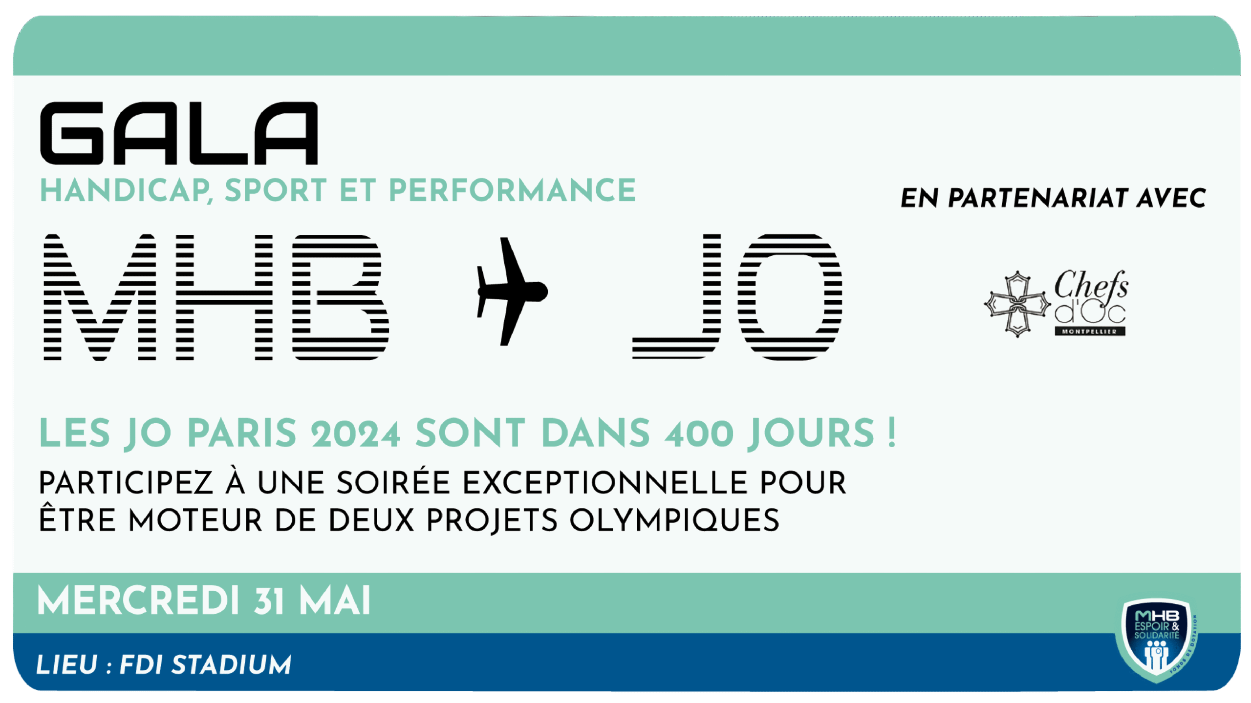 NOUVEAU GALA DE CHARITÉ DU FONDS DE DOTATION SOUS LE THÈME DU  »HANDICAP, SPORT ET PERFORMANCE »