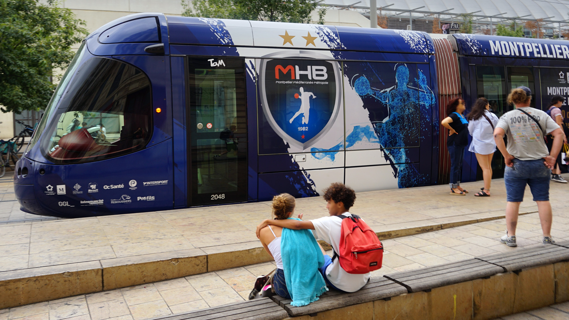 Le tram aux couleurs du MHB tout l&rsquo;été !