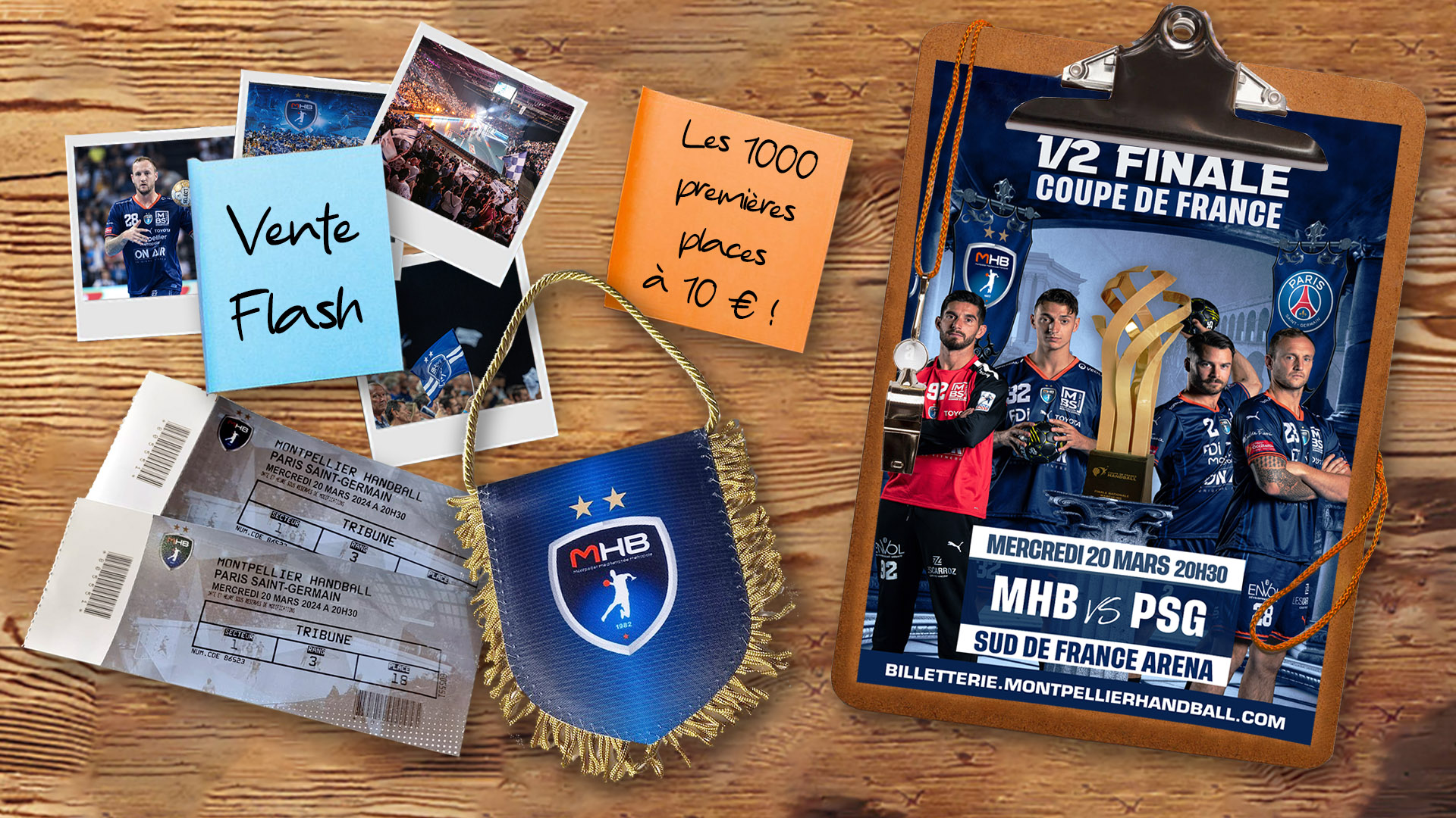 Demi-finale Coupe de France MHB – PSG : la billetterie est ouverte !