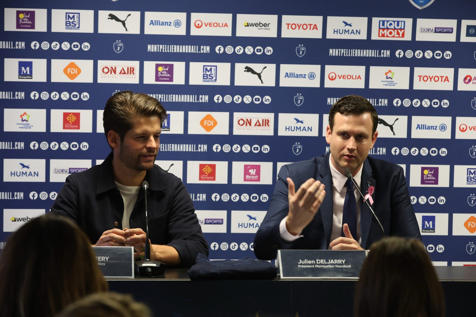 Conférence de presse au Montpellier Handball.