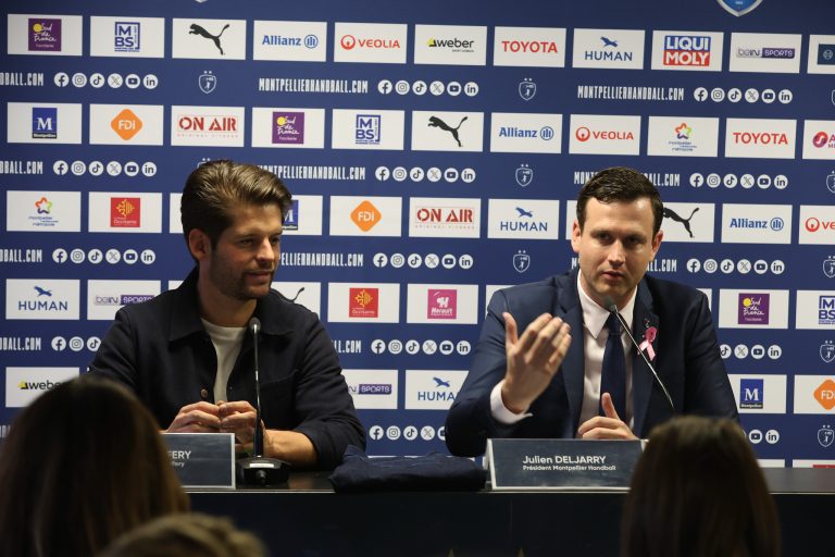 Conférence de presse au Montpellier Handball.