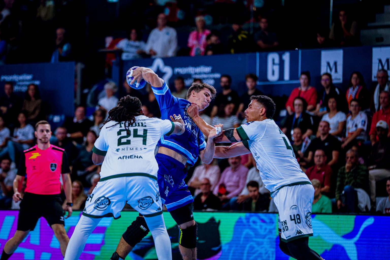 Match de handball Montpellier contre Nîmes