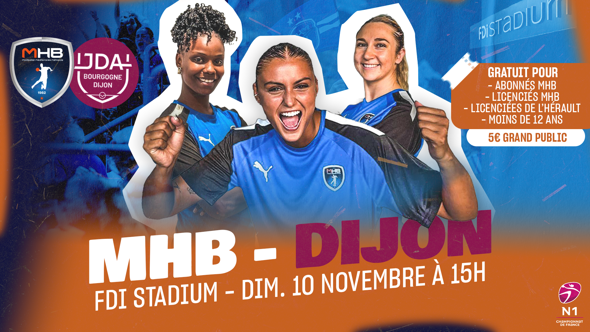 Un match historique au FDI Stadium : Les Mouettes du MHB prêtes à défier Dijon !