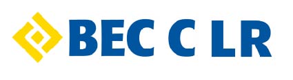 Logo B E C C L R jaune et bleu