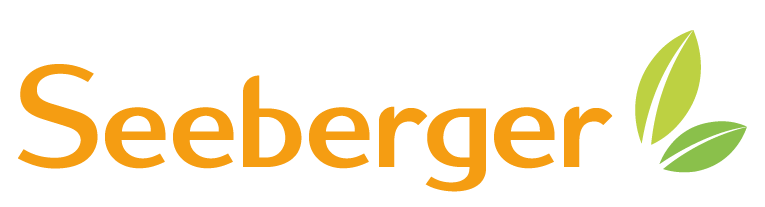 Logo Seeberger avec feuilles vertes