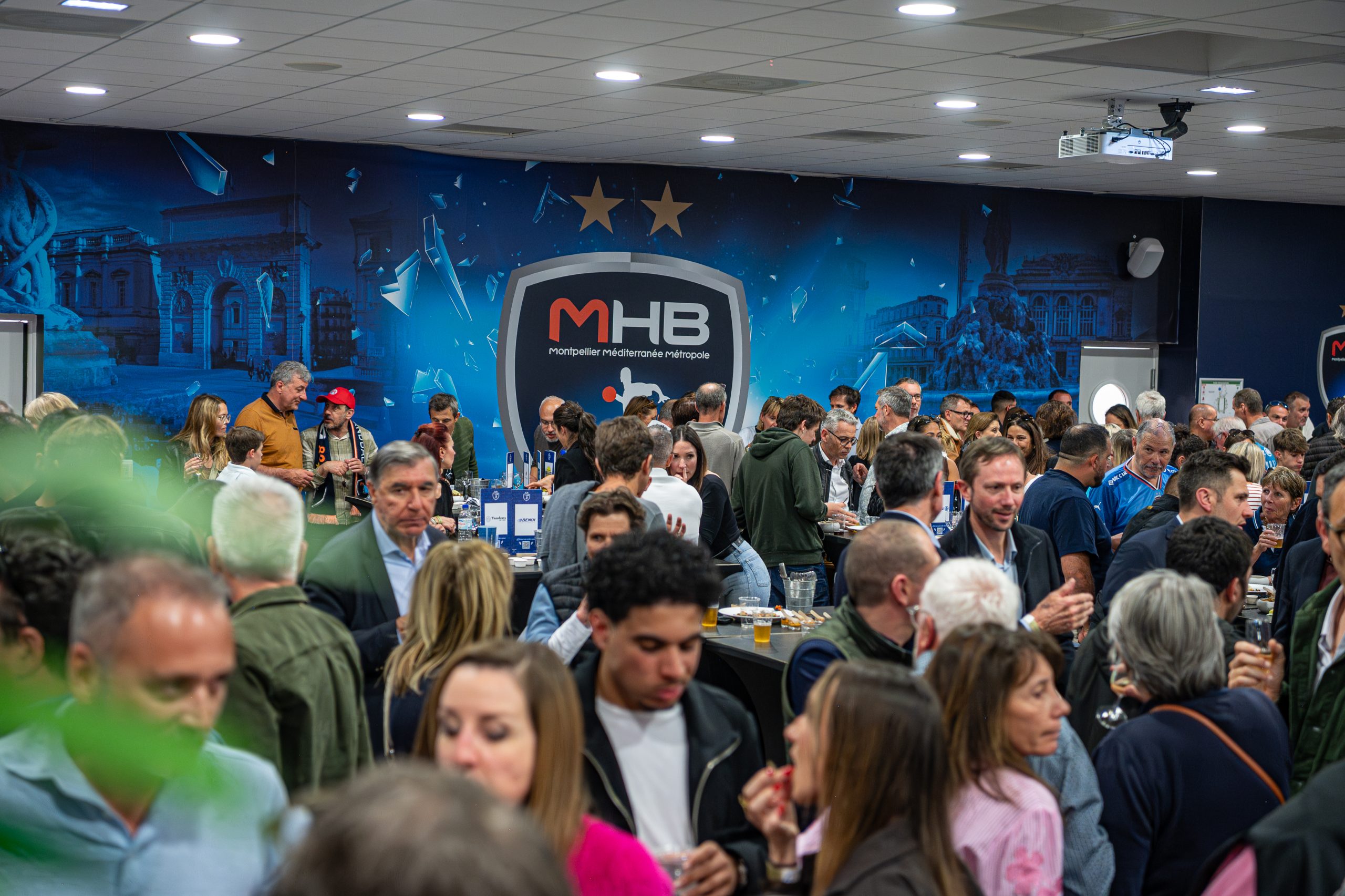 Foule lors d'un événement au Montpellier Handball.